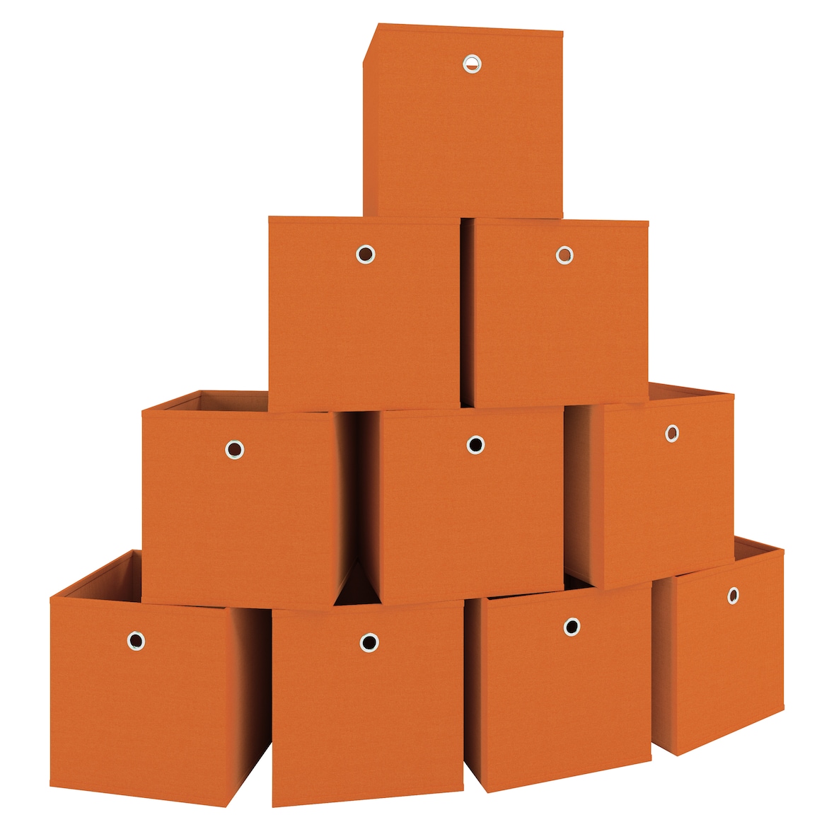VCM Aufbewahrungsbox Boxas Orange H. 28 x B. 27 x T. 27 cm