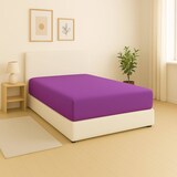 thumbnail of Benetton - Conjunto de 2 lençóis com elástico medindo 160x200cm + 30cm para uma cama de 1,60m na cor Rainbow Purple.