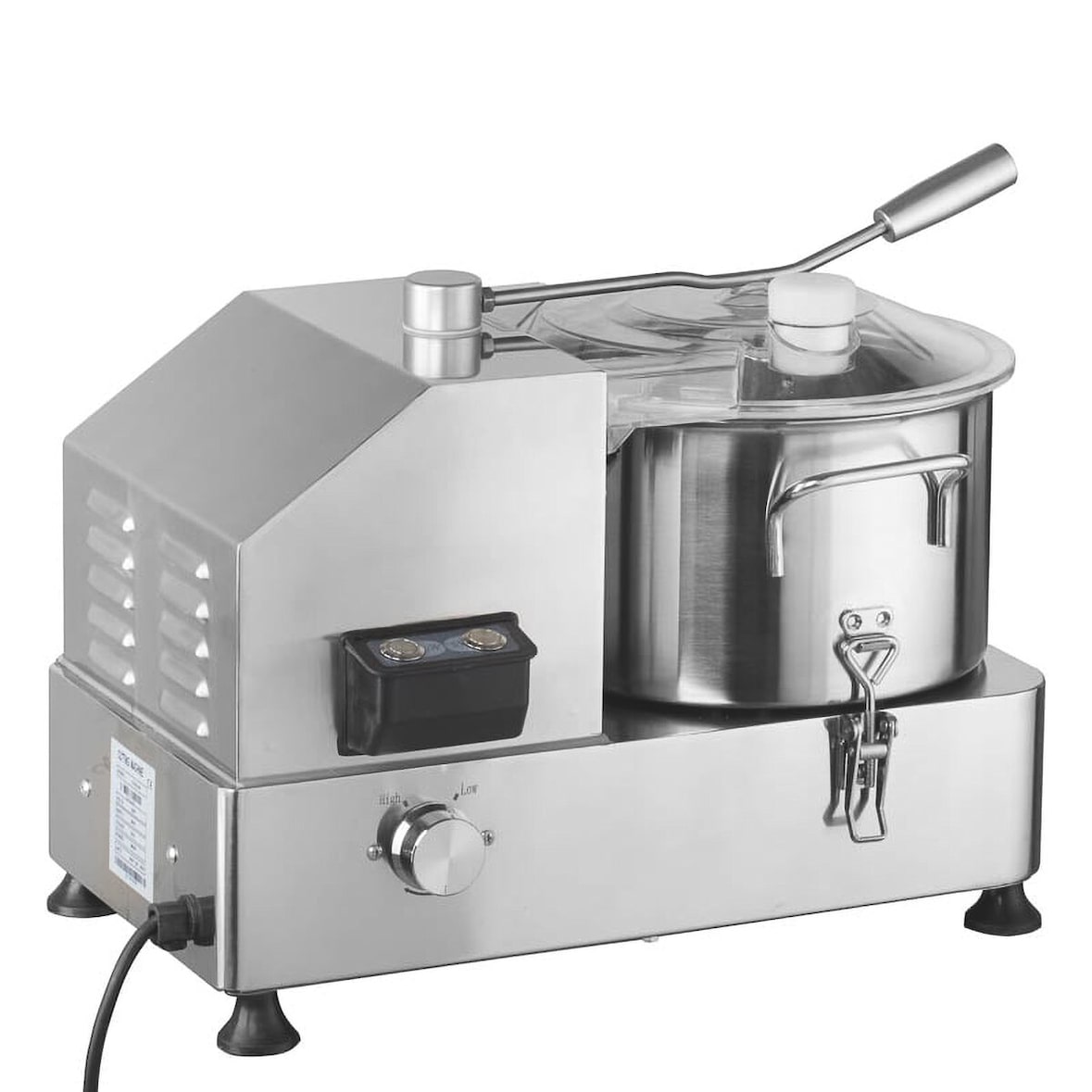 GastroHero Cutter ECO 6 Liter – leistungsstarker Edelstahl-Kutter für professionelles Schneiden & Zerkleinern