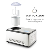 thumbnail of Dolce Bacio Eiscremebereiter Kompressor 2l LCD-Display Touch EdelstahlSilber