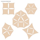 thumbnail of Toldo UV HDPE 2x2x2 Vela de Protección Solar Triangular Techo Jardín Beige