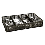 thumbnail of APS Besteckbehälter, GN 1/1, Polypropylen, 53 x 32,5 cm, H: 9 cm, vier Kammern, braun