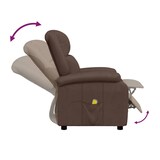 thumbnail of vidaXL Massagesessel Braun Kunstleder