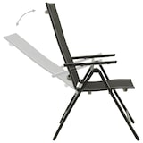 thumbnail of vidaXL Klappbare Gartenstühle 2 Stk. Textilene und Aluminium Schwarz