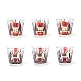 thumbnail of Excelsa set 6 bicchieri Vintage Christmas vetro 25 cl mulitcolor