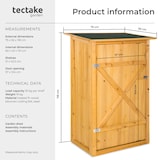 thumbnail of tectake Armoire de jardin adossée Taman 75 x 56 x 118 cm  Marron