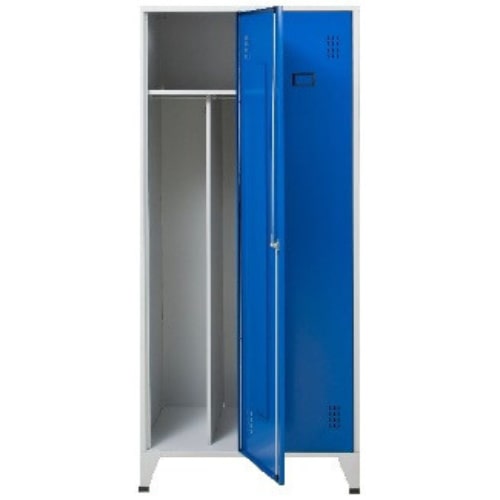 Armoire vestiaire industrie salissante 2 colonnes 800 livré avec pieds