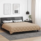 thumbnail of vidaXL Winterbettdecke Schwarz und Taupe 220 x 240 cm Mikrofaser