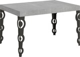 thumbnail of Karamay Ausziehtisch 120/380x90 cm Beton anthrazit Beine