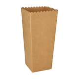 thumbnail of 100 Popcorn-Boxen Pappe "pure" eckig 1300 ml 19,7 cm x 7 cm x 7 cm braun klein
