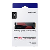 thumbnail of Samsung - 990 Pro - Disque Ssd Interne - 2 To - Avec Dissipateur - Pcie 4.0 - Nvme 2.0 - M2 2280 - Jusqu'a 7450 Mo/s (mz-v9p2t0g