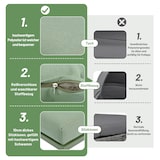 thumbnail of Merax Garten-Lounge-Set aus Eisen, Gartenmöbel-Set aus grünem Seil, L-förmiges Gartenmöbel-Set, Lounge-Set aus grünem Seil mit Sitzkissen