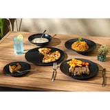 thumbnail of METRO PROFESSIONAL Piatto piano Narni, porcellana, Ø 27 cm, nero, 6 pezzi