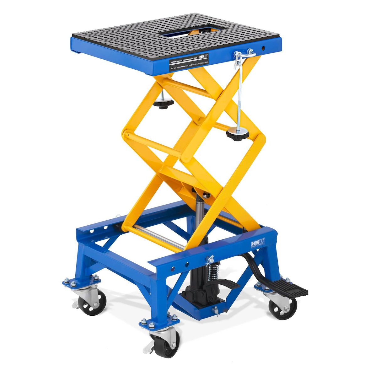 MSW Scherenhebebühne mit Rollen - 150 kg