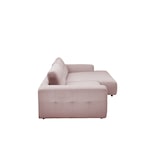 thumbnail of KAWOLA Sofa MIKA Ecksofa Cord rosa Longchair rechts