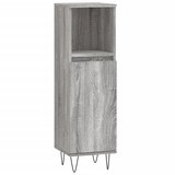 thumbnail of vidaXL Badschrank Grau Sonoma 30x30x100 cm Holzwerkstoff