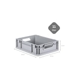 thumbnail of PROREGAL SparSet 10x Eurobox NextGen Economy, Griffe offen, HxBxT 12x30x40cm, 11 Liter, Eurobehälter, Box, Transportbehälter