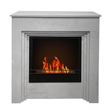 thumbnail of Lareira a bioetanol de piso BELLINI em madeira com efeito cimento Fabricado na Itália L96 x D35 x H96