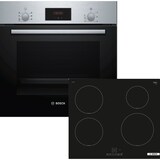 thumbnail of Bosch Einbau-Backofen-Set, HBF133BR0 + PUE61RBB6E, Einbau-Backofen, Induktionskochfeld HBD231BR60