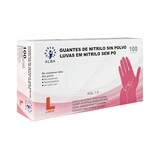 thumbnail of Guantes Nitrilo Rosa Talla L 100 unidades | Guantes de Nitrilo Sin Polvo, Sin Látex, Desechables