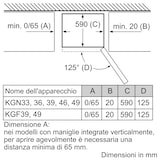 thumbnail of Bosch Elettrodomestici, Serie 2, Frigorifero combinato da libera installazione, 186 x 60 cm, Inox look, KGN36NLEA