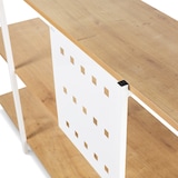 thumbnail of Estantería abierta de diseño con 5 niveles color blanco y estructura roble