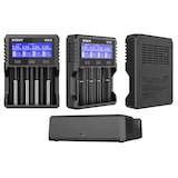 thumbnail of Xtar VX4 Ladegerät, lädt 1,5V, 3,7V Li-Ion Akkus, 3,2V LiFePO4 und 1,2V NiMH Akkus, ohne Netzteil