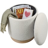 thumbnail of 2er Set Sitzhocker Orchide Bouclé, gepolstert, mit Stauraum