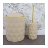 thumbnail of Brosse WC avec support déco Diamant Beige et Doré