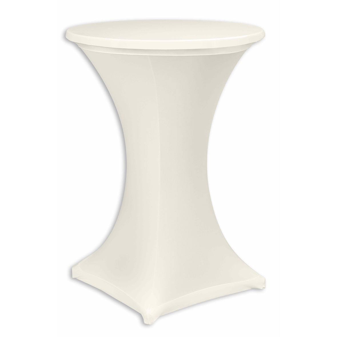 Stehtischhusse "NIZZA" stretch creme 80 Ø, 2-teilig