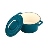 thumbnail of CS KOCHSYSTEME, ALPEN 14cm Minitopf petrol, Gusseisen emailliert, backofenfest,induktionsgeeignet