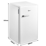 thumbnail of MIDEA MDRD142SLF01, frigorífico table top, 93 l, blanco