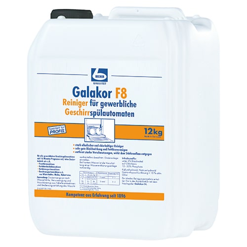 Dr. Becher 12 kg "Dr. Becher" Galakor F8 Reiniger 9,2 l für gewerbl. Geschirrspülmaschinen