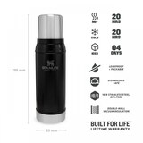 thumbnail of Stanley CLASSIC VAKUUM-FLASCHE 0.75 Liter, matt schwarz, doppelwandige Vakuumisolierung, Trinkbecher