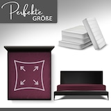 thumbnail of Spannbettlaken Jersey 100% Baumwolle 90-100x200 cm Bordeaux Rot 2er Pack