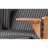 thumbnail of Strandkorb - bene living - Ammersee Teak Bullauge - PE grau - Modell 500 - Zweisitzer inkl. Liftersystem