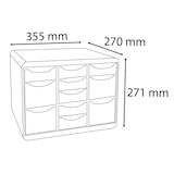 thumbnail of Exacompta 313740D 1x STORE BOX MULTI ladenbox met 11 laden, Office, grijs