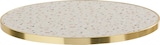 thumbnail of Tischplatte rund Terrazzo mit goldener Umreifung 60 cm Montmartre - Oviala