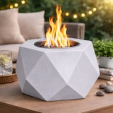 thumbnail of Colibri Tafelhaard Bio-ethanol – Beton Look – 16,5×16,5×10cm – Moderne Tafelhaard met Doofplaat – Sfeervolle Vlam voor Tafel, Terras of Balkon