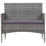 thumbnail of vidaXL 5-tlg. Garten-Lounge-Set mit Auflagen Poly Rattan Grau