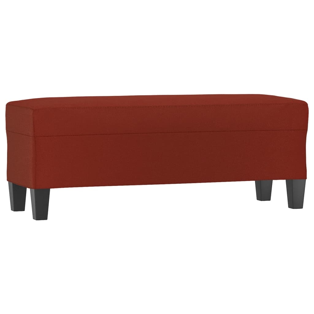 vidaXL Bankje 100x35x41 cm kunstleer wijnrood