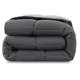 thumbnail of Steppbett Bettdecke Wende-Design ca. 135x200 cm – grau & hellgrau – buntes Ganzjahres Steppbett (Sommer und Winter) I farbig und ohne extra Bezug