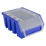 thumbnail of PROREGAL Mega Deal 40x Sichtlagerbox 2 mit Deckel | HxBxT 7,5x11,6x16cm | Polypropylen | Blau | Sichtlagerbehälter, Sichtlagerkasten, Sortierbehälter