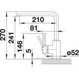 thumbnail of BLANCO MILA Armatur, Wasserhahn chrom Hochdruck