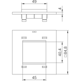 thumbnail of OBO Bettermann Abdeckplatte T8NL P45 7035 7408478