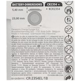 thumbnail of Panasonic CR2354 1er Blister Lithium Knopfzelle CR-2354EL/1B 5,4mm x 23mm, 560mAh
