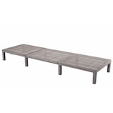 thumbnail of Poly-Rattan Sonnenliege HWC-A51, Relaxliege Gartenliege Liege ~ Premium grau, Kissen dunkelgrau