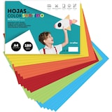 thumbnail of Cartulina de Colores, Cartulina A4 Colores Surtidos Intenso, Folios de Colores 180gr para Manualidades· m-office (x10 Surtido Intenso)