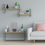 thumbnail of Relaxdays Nachttischlampe Touch dimmbar, moderne Touch Lampe, 3 Stufen, E14, Tischlampe, HxD: 32,5 x 18 cm, grau-kupfer