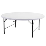 thumbnail of Lot de 5 table ronde pliante 180cm - Oviala